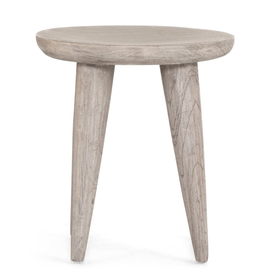 ZURI WEATHERED GREY TEAK ACCENT TABLE