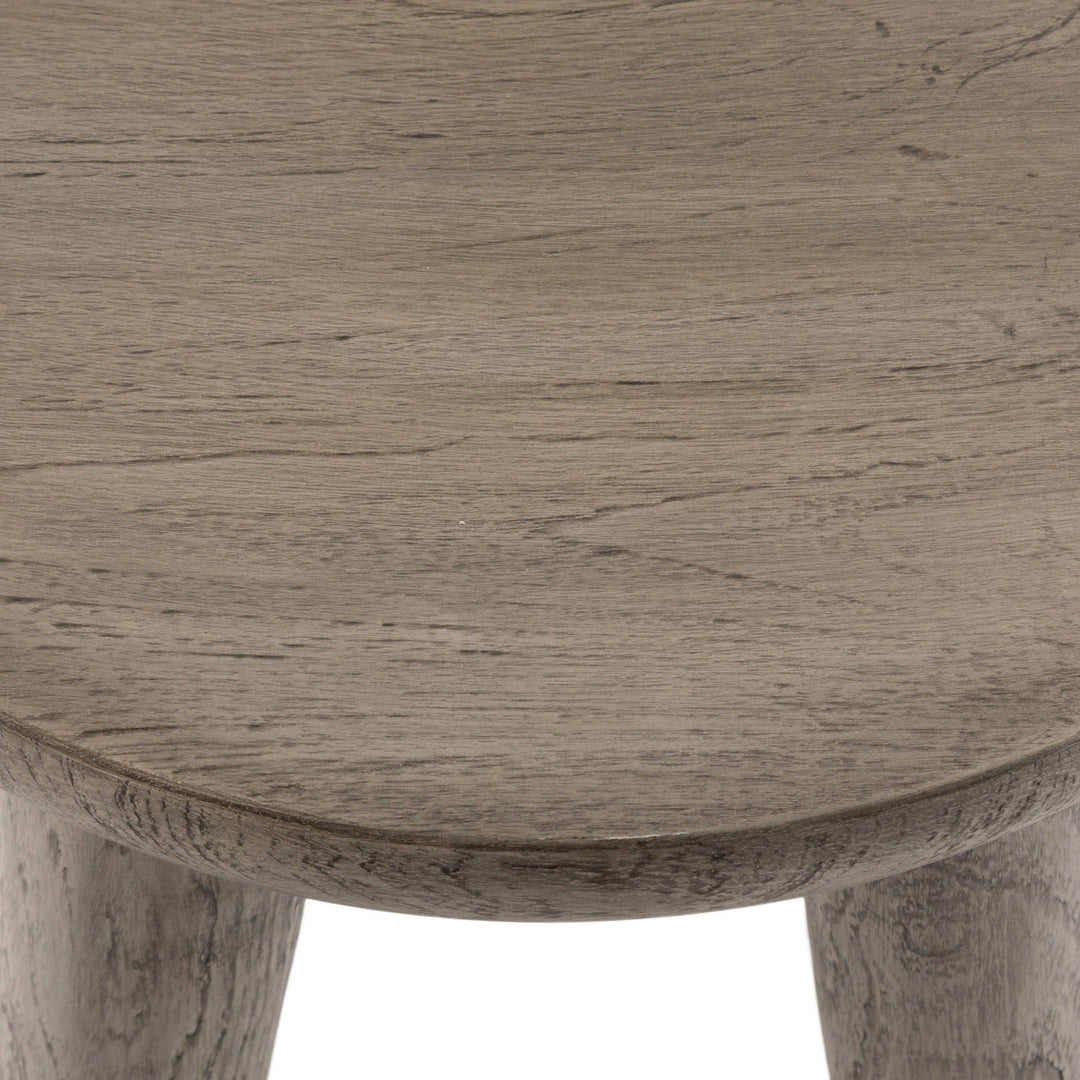 ZURI WEATHERED GREY TEAK ACCENT TABLE