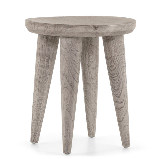 ZURI WEATHERED GREY TEAK ACCENT TABLE