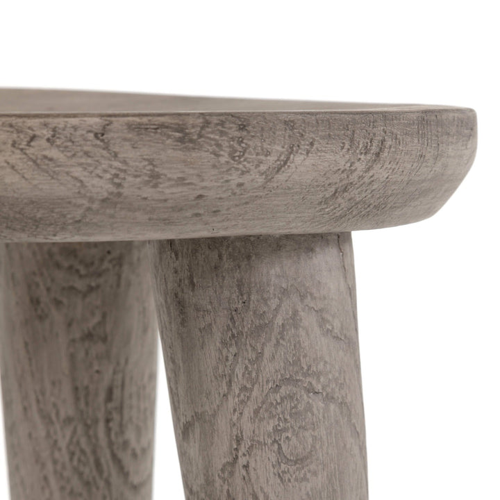 ZURI WEATHERED GREY TEAK ACCENT TABLE