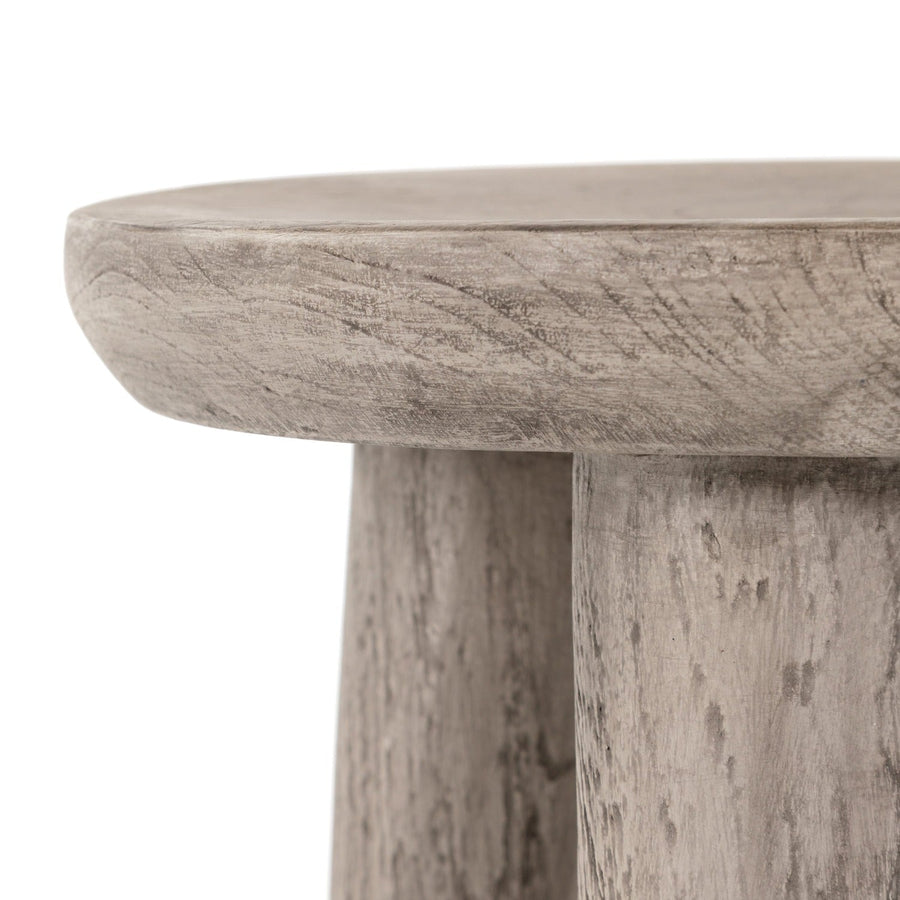 ZURI WEATHERED GREY TEAK ACCENT TABLE