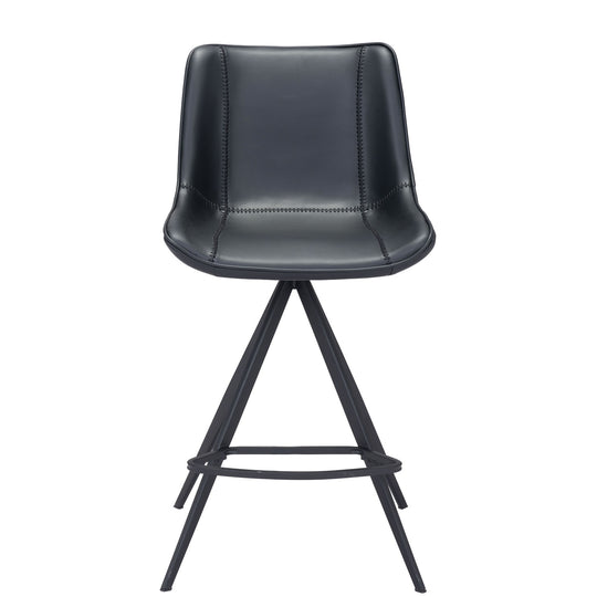 AKI LEATHERETTE COUNTER STOOLS | SET OF 2