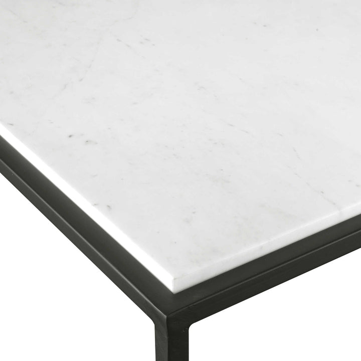 VOLA WHITE MARBLE TOP COFFEE TABLE