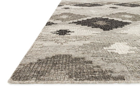 AKINA 02 HAND - WOVEN WOOL RUG: CHARCOAL, GREY