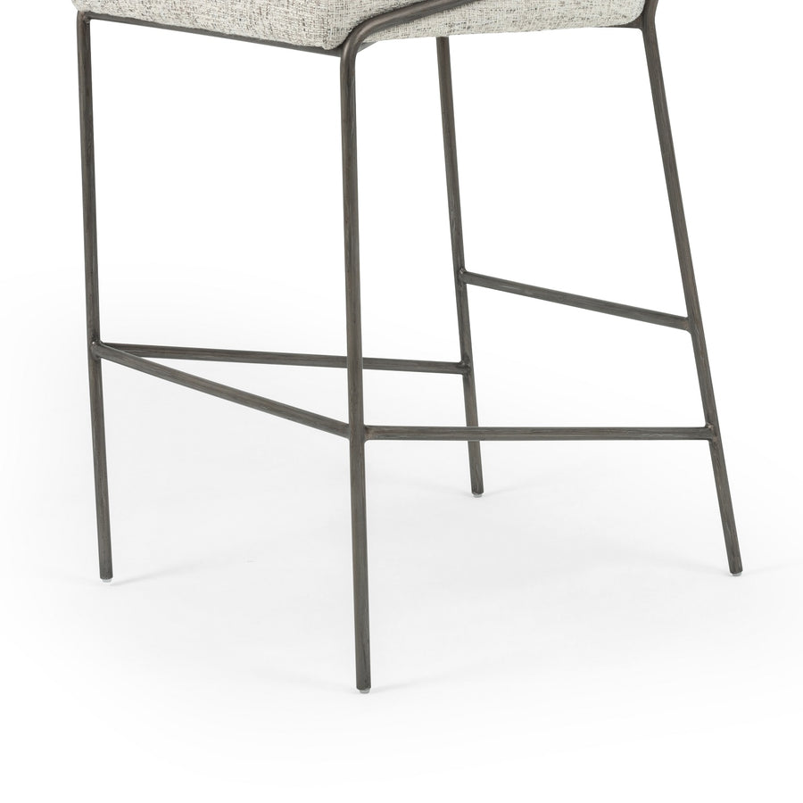 ASTRUD BAR STOOL: LYON PEWTER