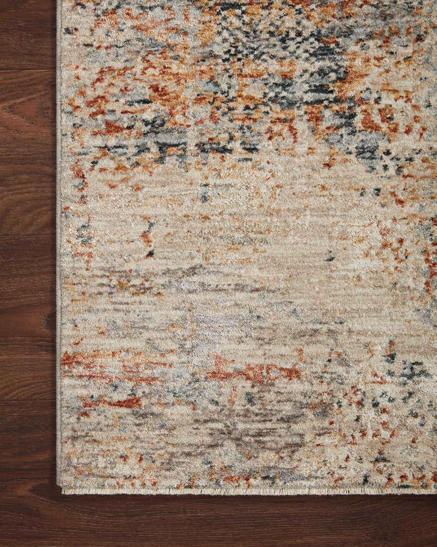 AXEL 06 RUG: SAND, SILVER, RUST