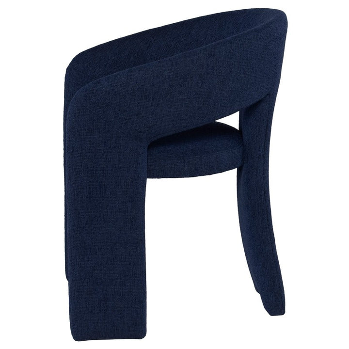 ANISE TRUE BLUE BOUCLE DINING CHAIR