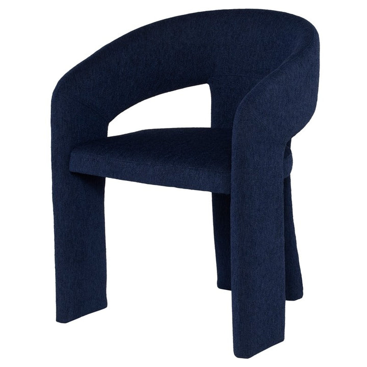 ANISE TRUE BLUE BOUCLE DINING CHAIR