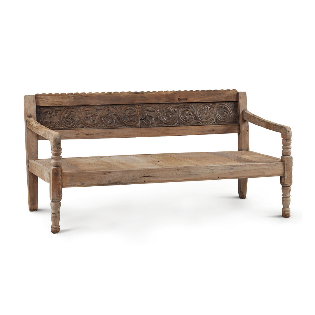 ANTIQUE COUNTRY JAVANESE BENCH