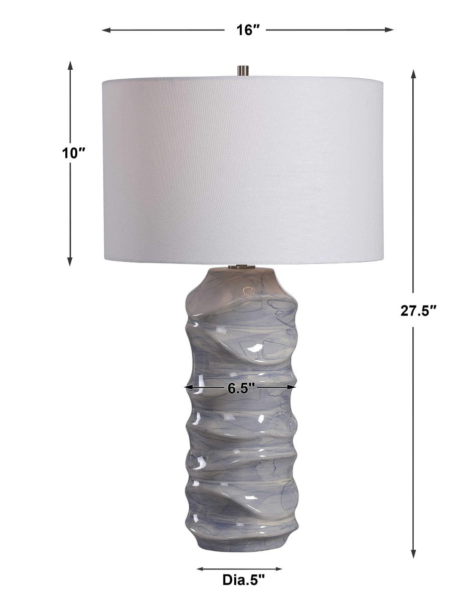 BLUE WAVES TABLE LAMP