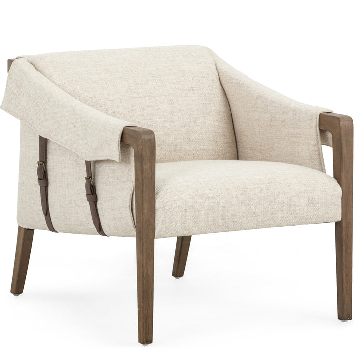 BUCKLE STRAPPED CHAIR: THAMES CREAM