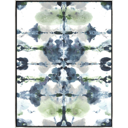 "BLUE RORSCHACH II" CANVAS ART
