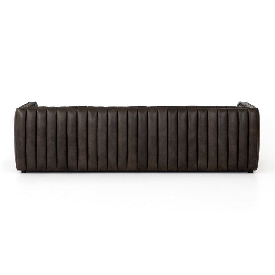 AUGUSTINE CHANNEL TUFTED LEATHER SOFA