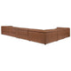 CHATELIAN LEATHER SECTIONAL OILED TIMBER