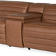 CHATELIAN LEATHER SECTIONAL OILED TIMBER
