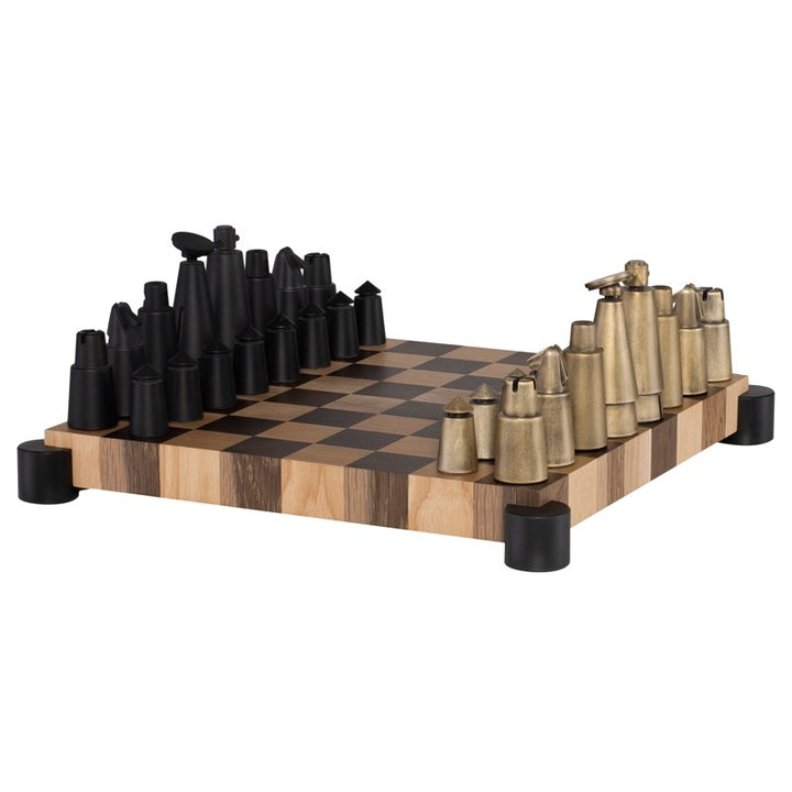CHESS SET DTABLE SMOKED