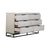ANTIQUE GREY WASH HERRINGBONE DRESSER