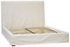 NATURAL WHITE COTTON SLIPCOVER QUEEN BED