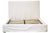 NATURAL WHITE COTTON SLIPCOVER QUEEN BED