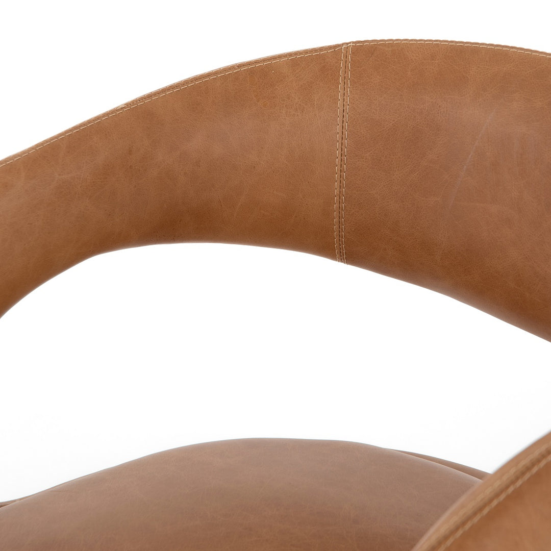 HAWKINS BUTTERSCOTCH LEATHER DINING CHAIR