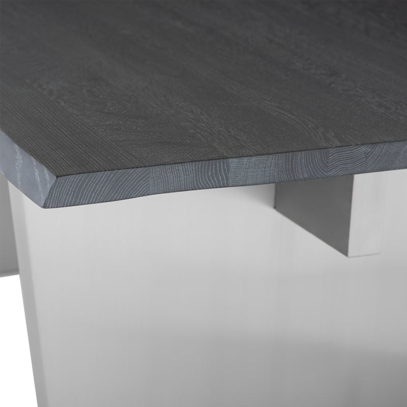 AIDEN OXIDIZED GRAY LIVE EDGE DINING TABLE