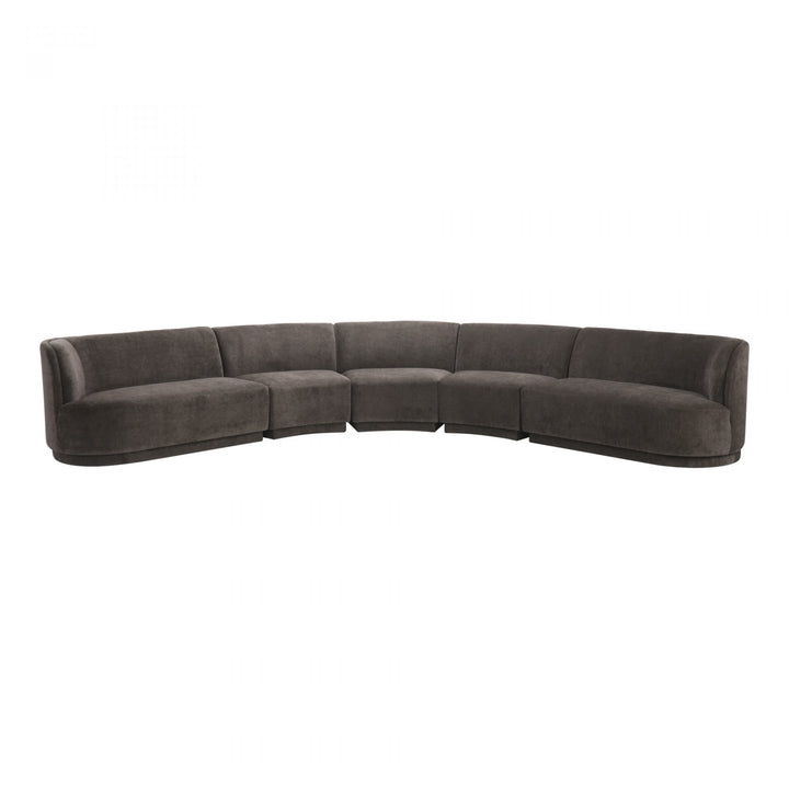 Modualr Curved Grey Sectional