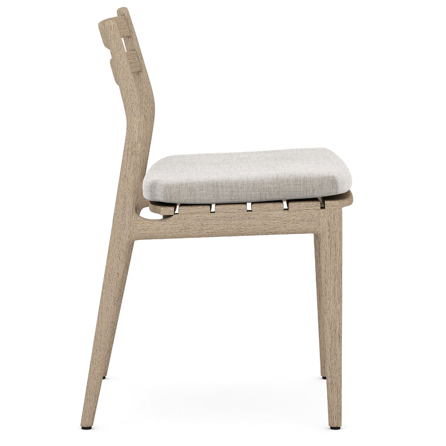 ATHERTON OUTDOOR DINING CHAIR: WASHED BROWN