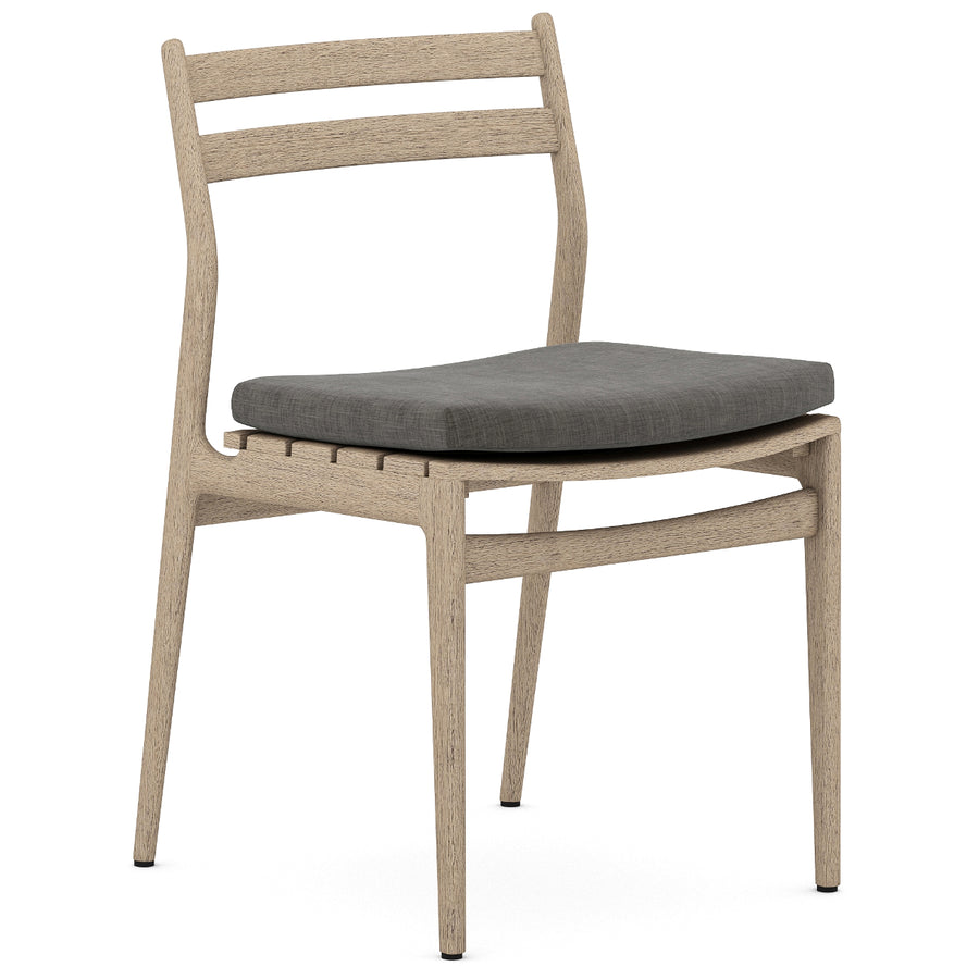 ATHERTON OUTDOOR DINING CHAIR: WASHED BROWN