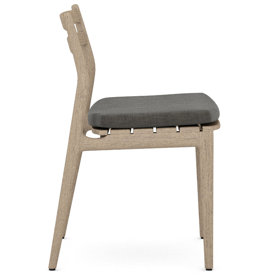 ATHERTON OUTDOOR DINING CHAIR: WASHED BROWN