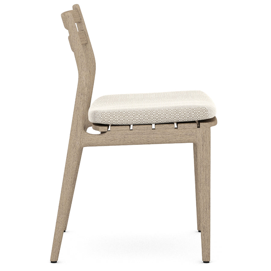 ATHERTON OUTDOOR DINING CHAIR: WASHED BROWN