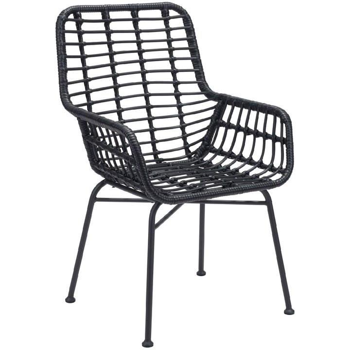 LYON OUTDOOT DINING CHAIR: BLACK | SET OF 2