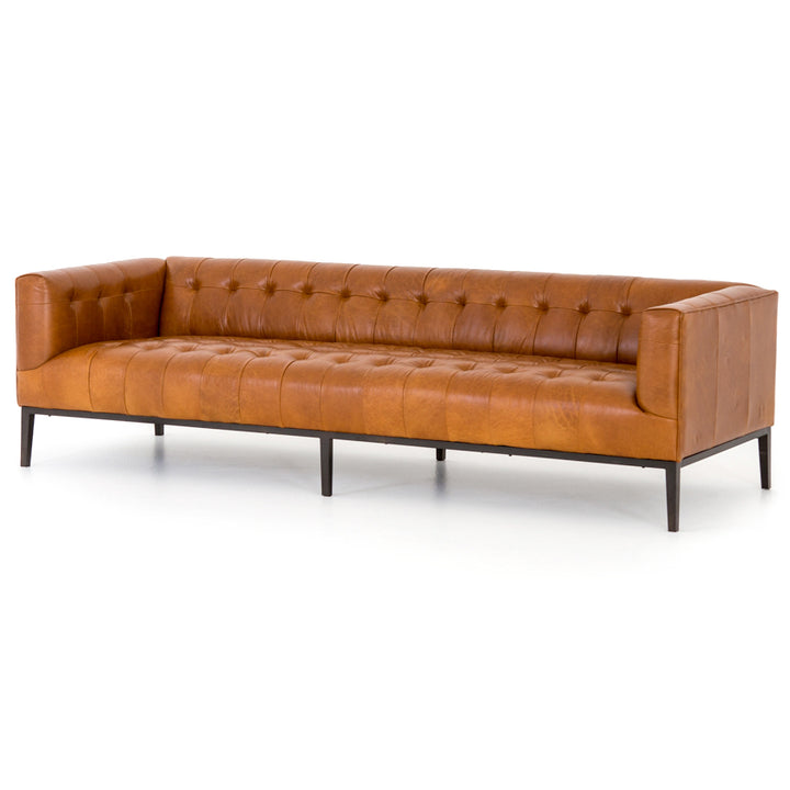 MARLIN LEATHER SOFA: MANHATTAN SYCAMORE