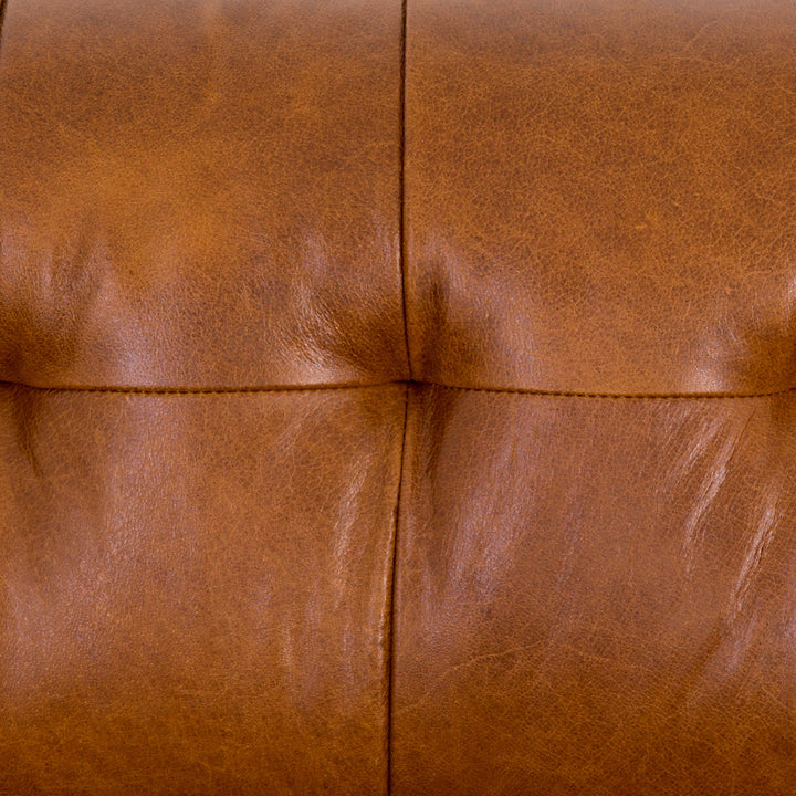 MARLIN LEATHER SOFA: MANHATTAN SYCAMORE