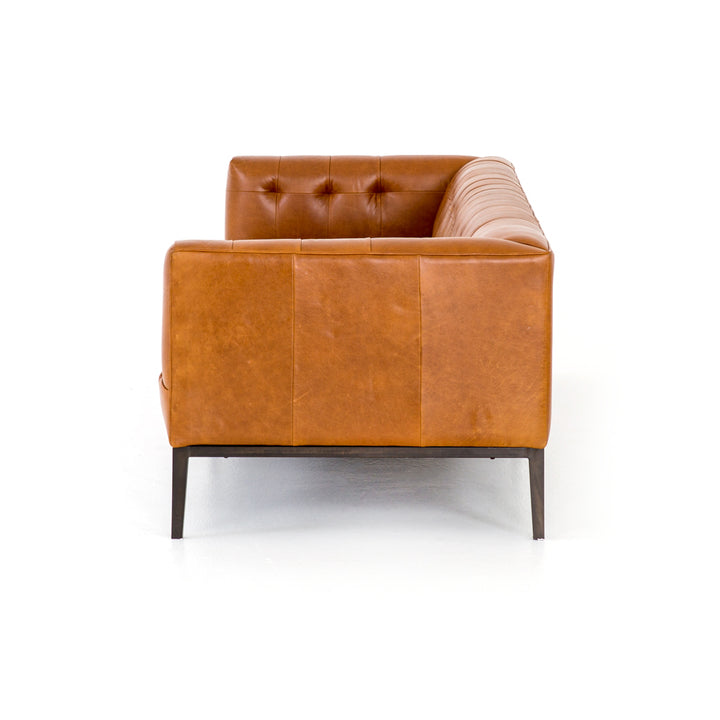 MARLIN LEATHER SOFA: MANHATTAN SYCAMORE