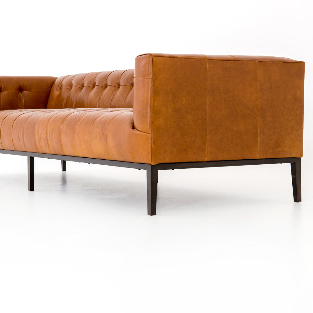 MARLIN LEATHER SOFA: MANHATTAN SYCAMORE