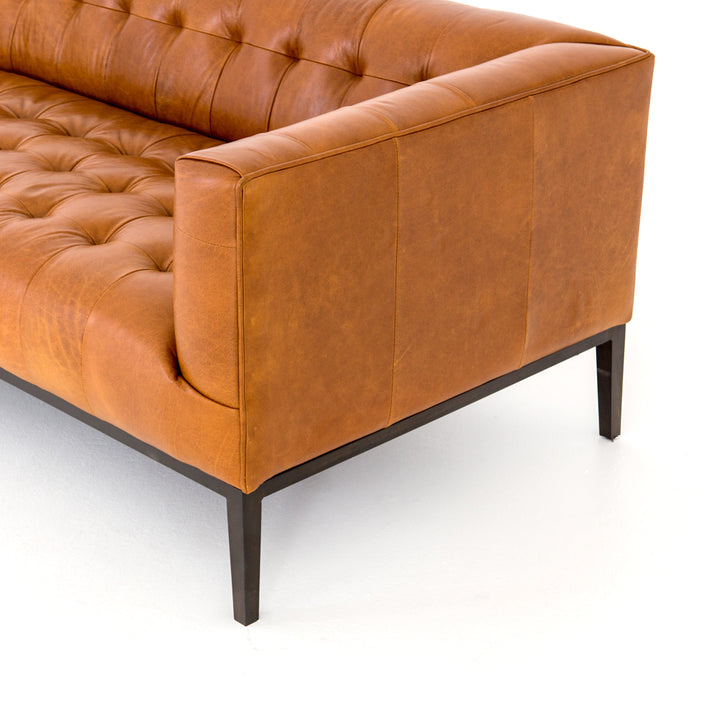 MARLIN LEATHER SOFA: MANHATTAN SYCAMORE