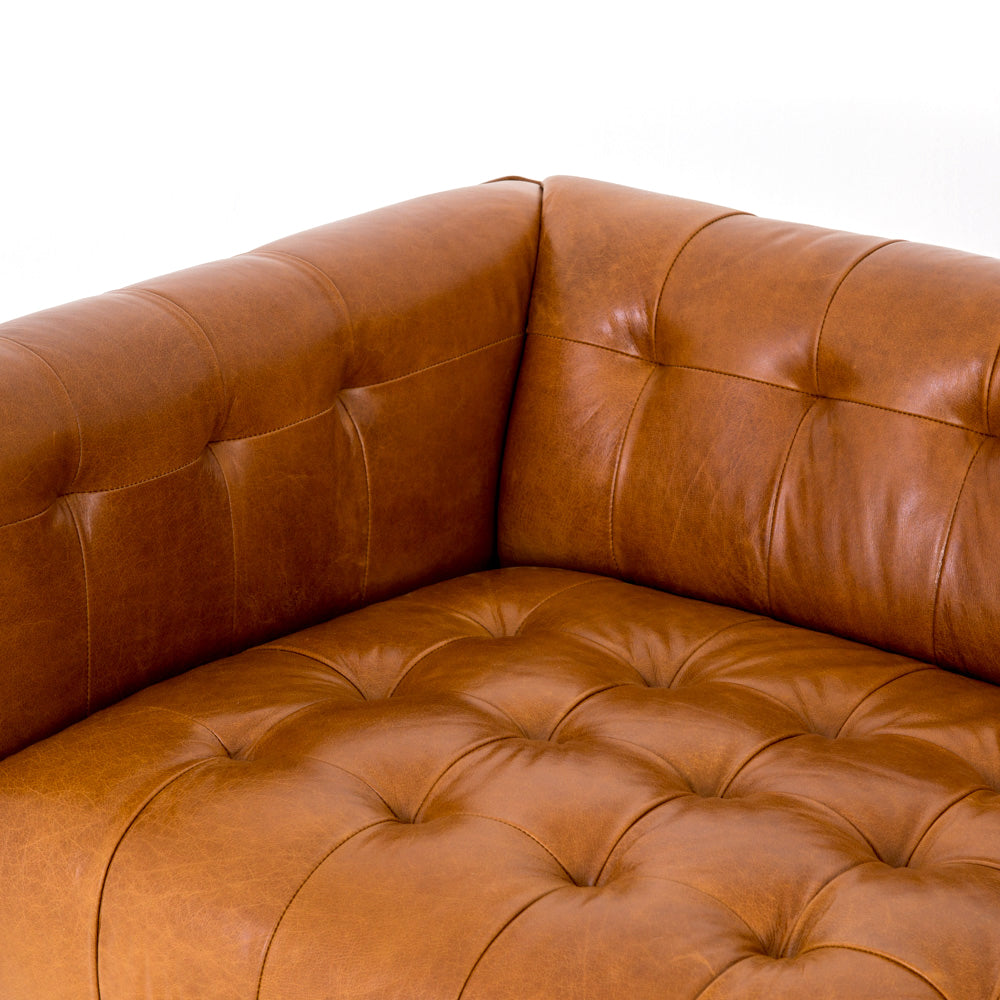 MARLIN LEATHER SOFA: MANHATTAN SYCAMORE