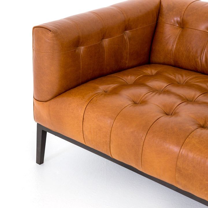 MARLIN LEATHER SOFA: MANHATTAN SYCAMORE