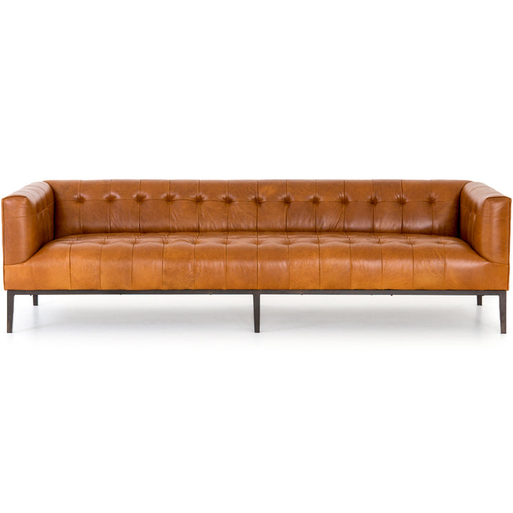 MARLIN LEATHER SOFA: MANHATTAN SYCAMORE