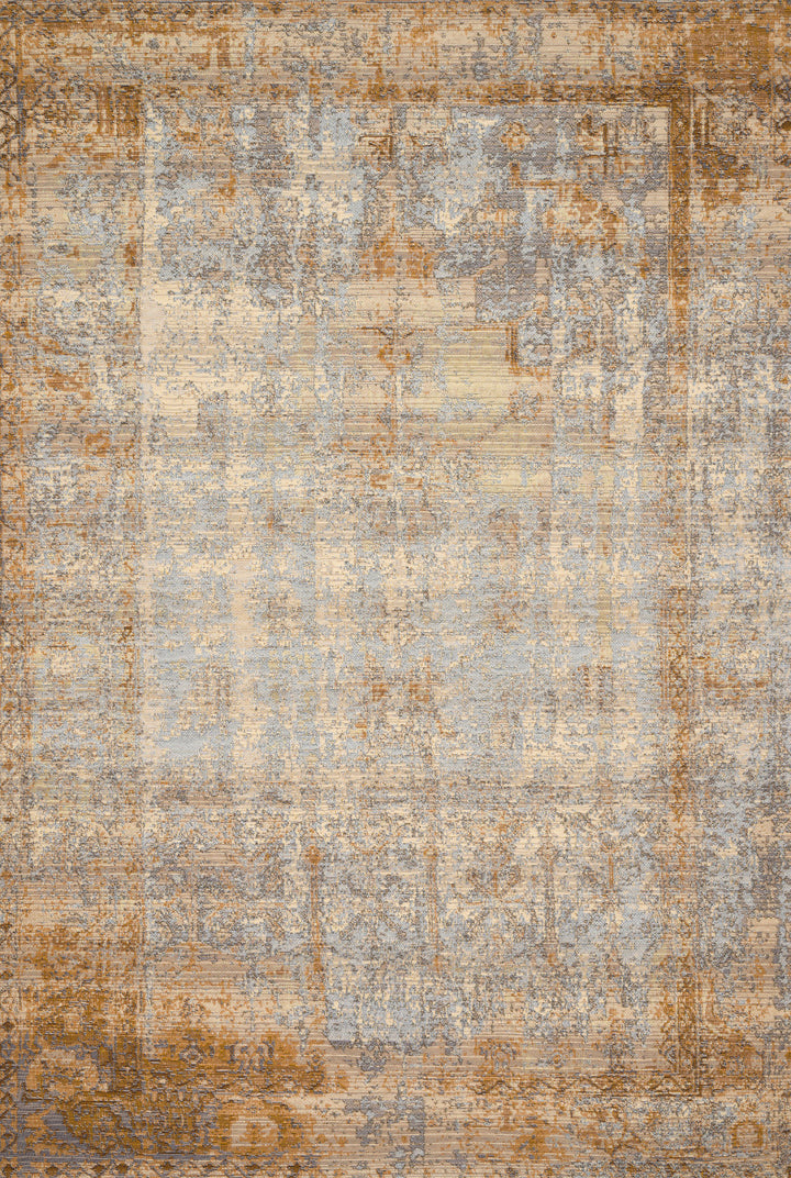 MIKA 11 INDOOR-OUTDOOR RUG: ANT. IVORY, GOLD