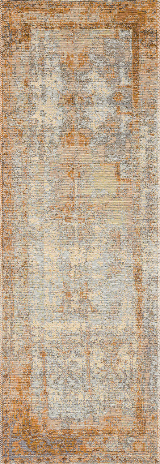 MIKA 11 INDOOR-OUTDOOR RUG: ANT. IVORY, GOLD
