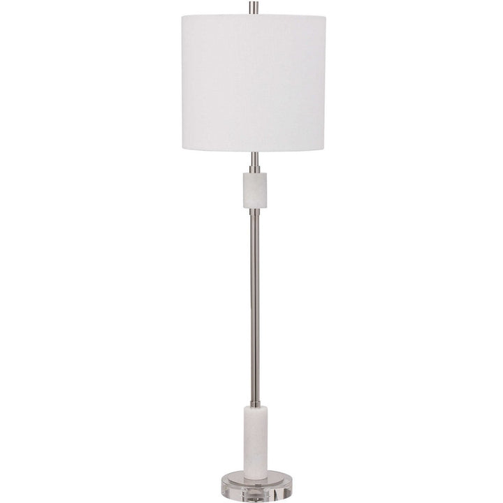 PIPER WHITE MARBLE BUFFET LAMP
