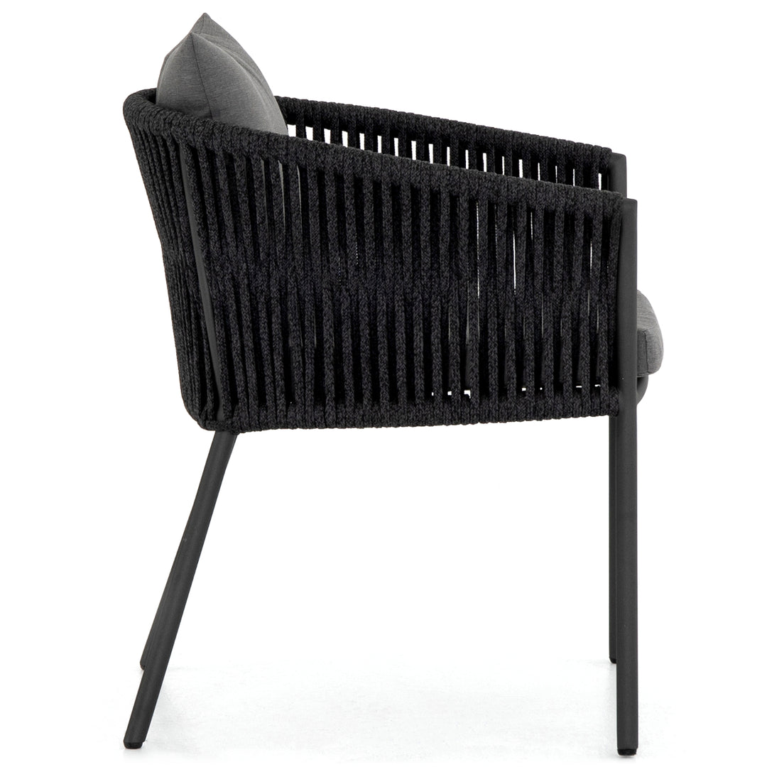 PORTO OUTDOOR DINING CHAIR: CHARCOAL