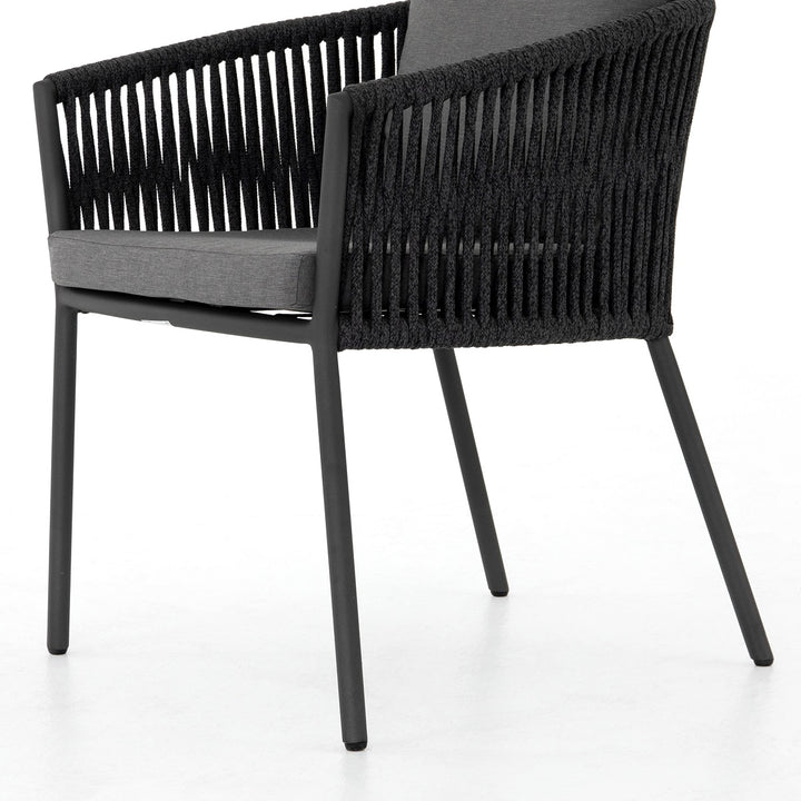 PORTO OUTDOOR DINING CHAIR: CHARCOAL