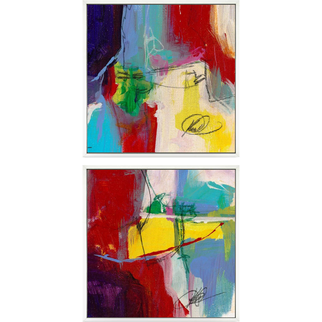 "PRIMARY CONCERN" CANVAS ART DIPTYCH | SET OF 2