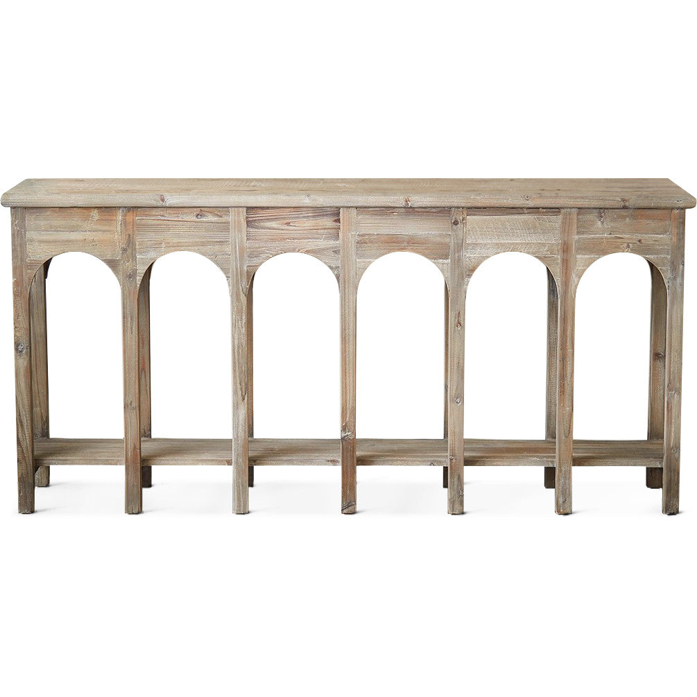 PROVENCIA WEATHERED PINE CONSOLE TABLE