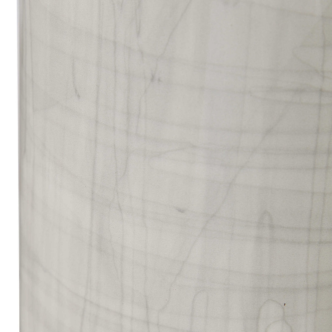 PUTTY ABSTRACT DRIP CERAMIC TABLE LAMP