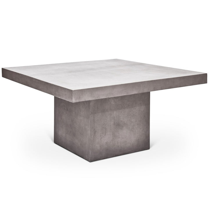 grey square dining table