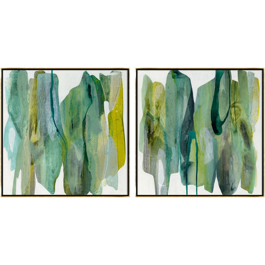 "VIRIDIS" DIPTYCH CANVAS ART