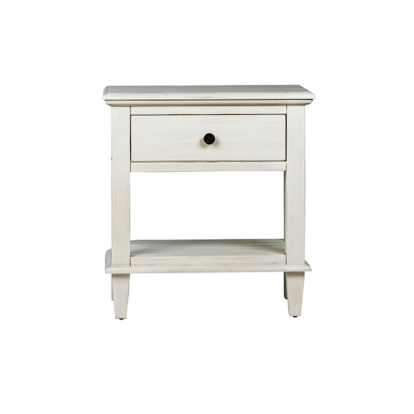 ABBY WHITE WASHED ACACIA NIGHTSTAND